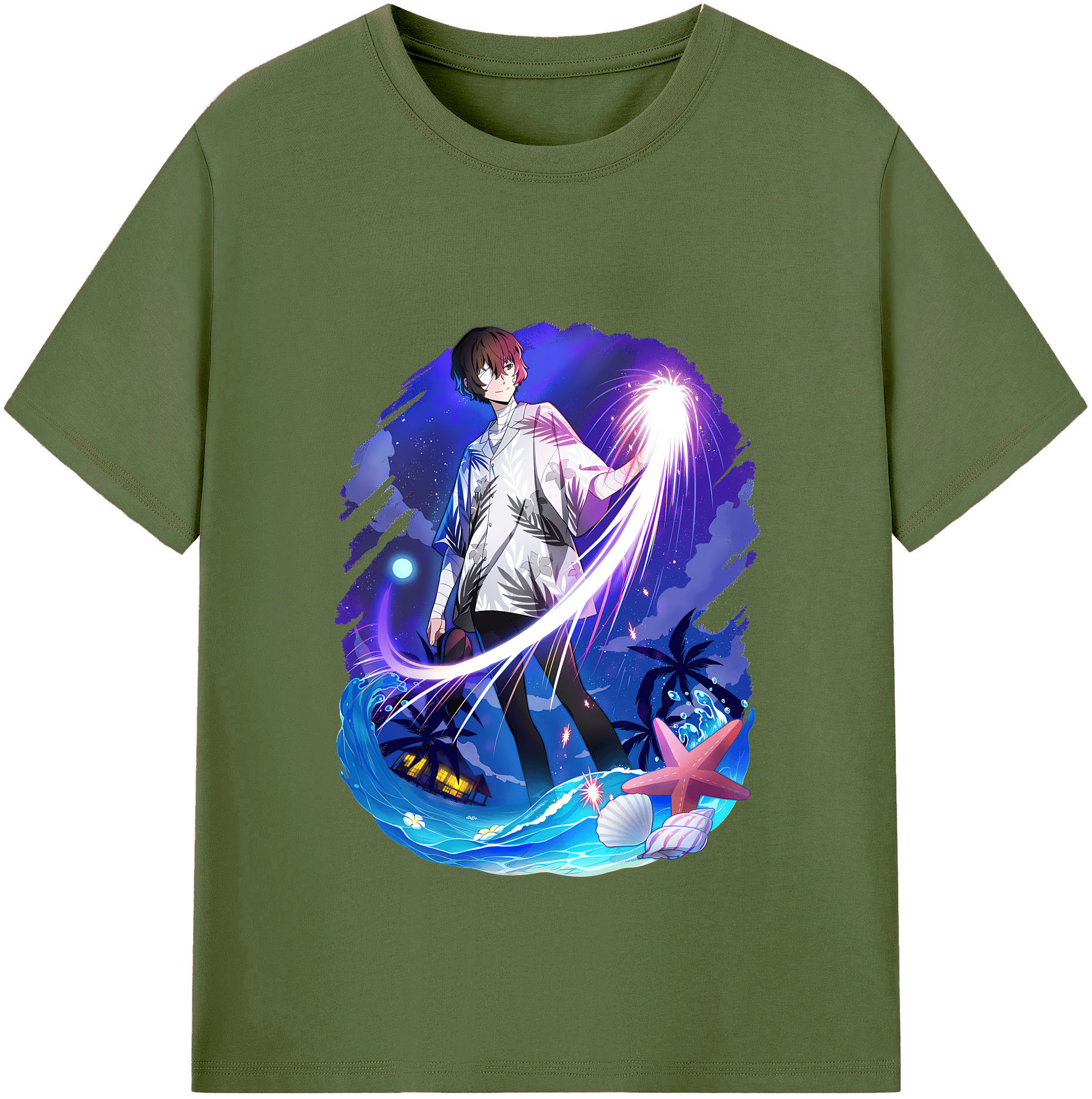 （画像用） 文豪ストレイドッグス Bungo Stray Dogs 綿100％半袖Tシャツ（フロントプリント）